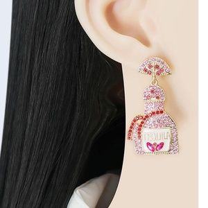💍💍 FREE Tequila Alcohol Drink Party Rhinestone Boho Hipster Pop Deco Earrings